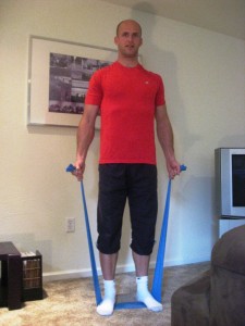 Resistance band strength workout for Zlatka